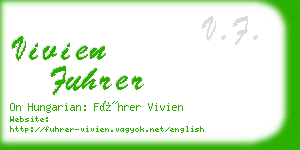 vivien fuhrer business card